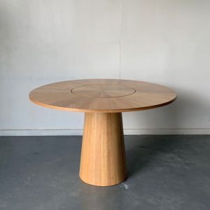 Round Dining Table with Lazy Susan