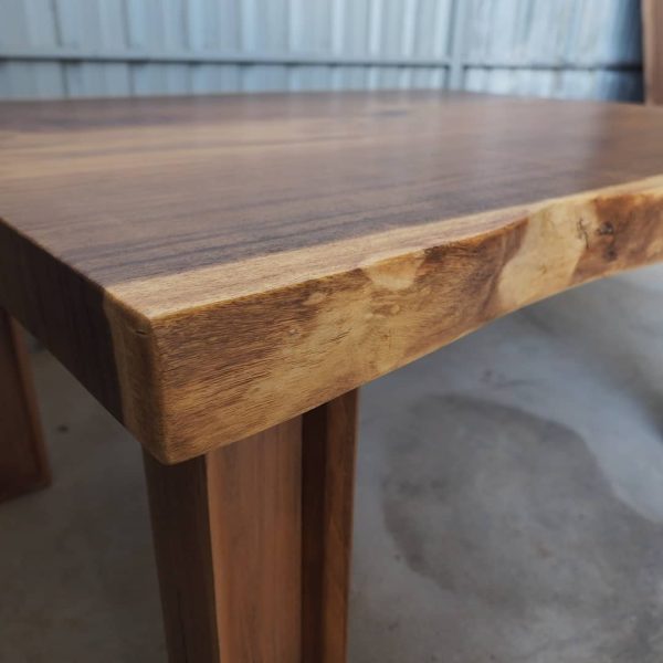 Wood Slab Dining Table - Image 4