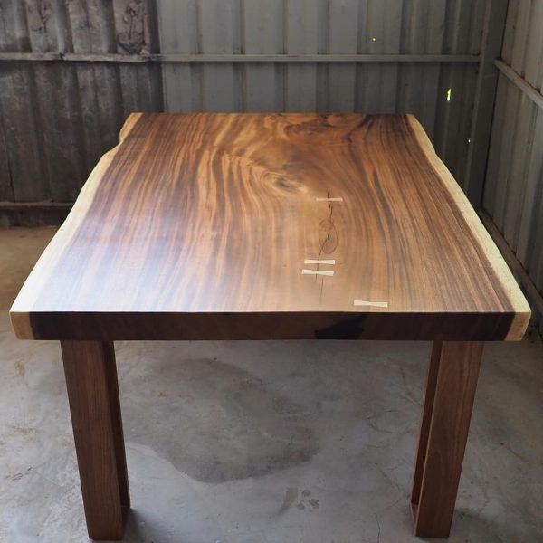 Wood Slab Dining Table - Image 7