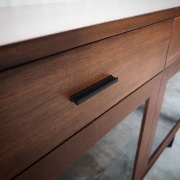 Sideboard Cabinet with Glass Doors & Drawers - Image 4