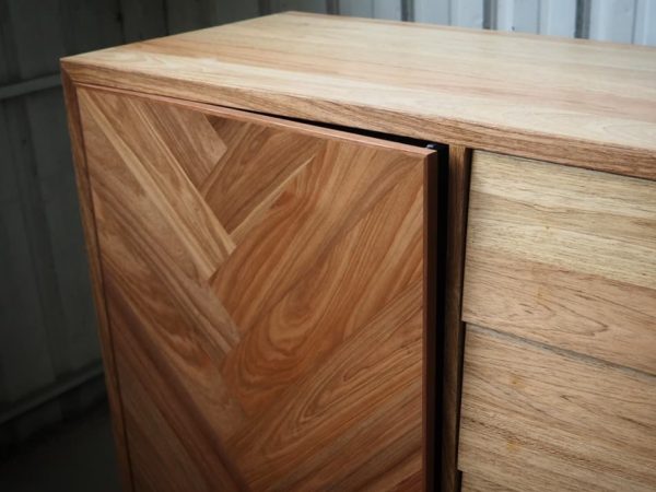 Side Board with Herringbone Door Design - Image 6
