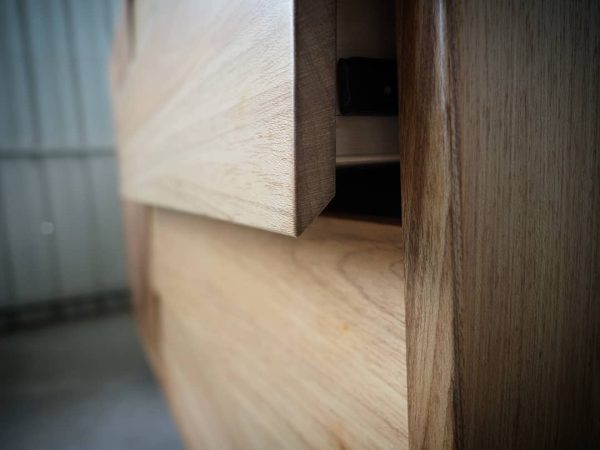 Side Board with Herringbone Door Design - Image 3