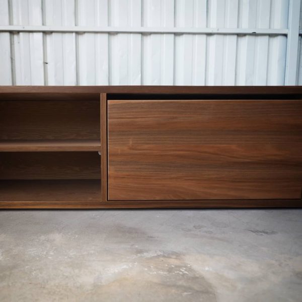 TV Console with Herringbone Top - Image 5