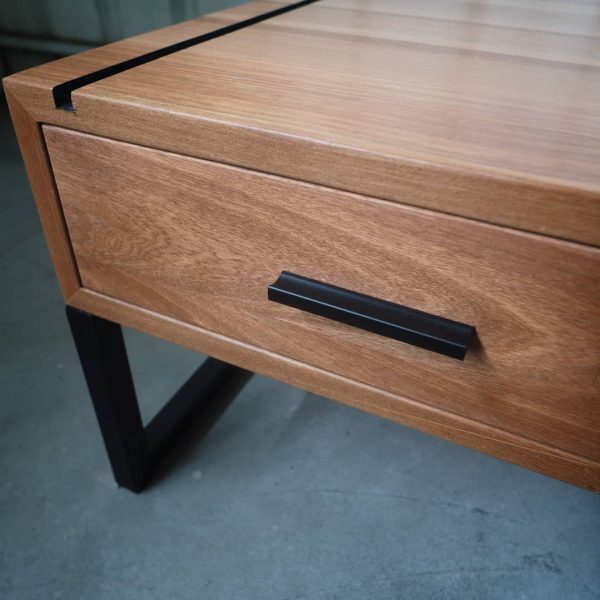 Side Table with Drawer & Cable Management Slot - Image 6