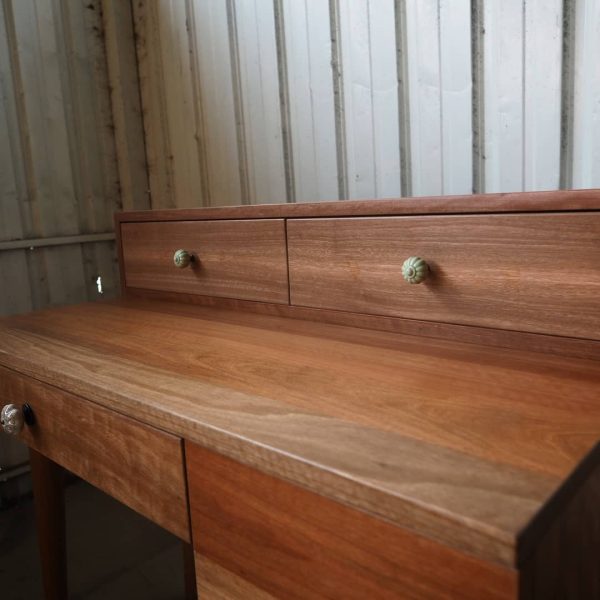 Vanity table with Upholstered Stool - Image 2