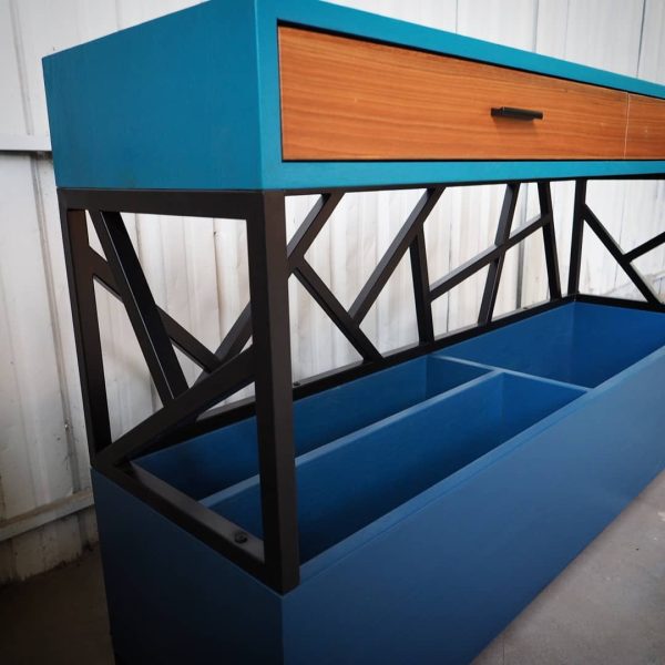 Console with Open Base Storage & Drawers - Image 2