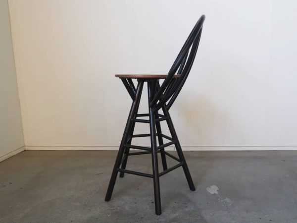 Bar Stool with Industrial Steel Base - Image 5