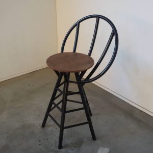 Bar Stool with Industrial Steel Base