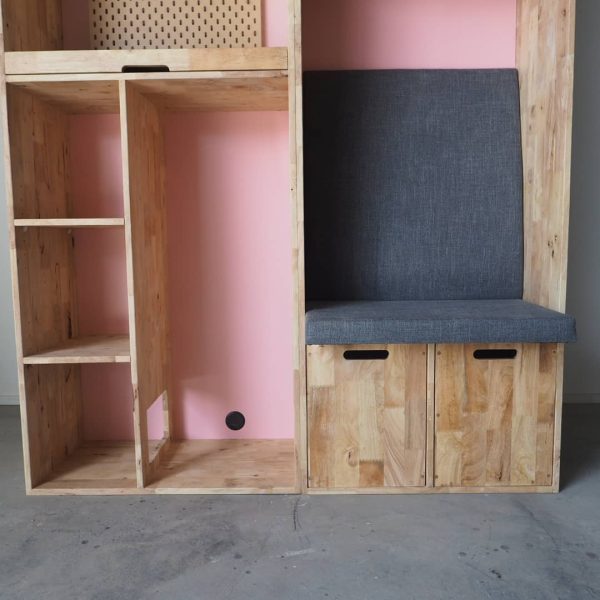 Cabinet with Seating & Foldable Table - Image 8