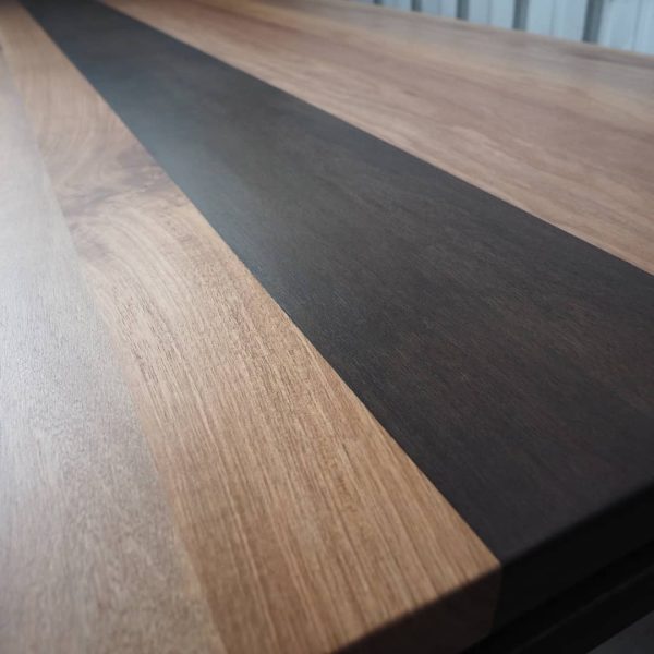 Dining Table with Industrial Steel Base - Image 2