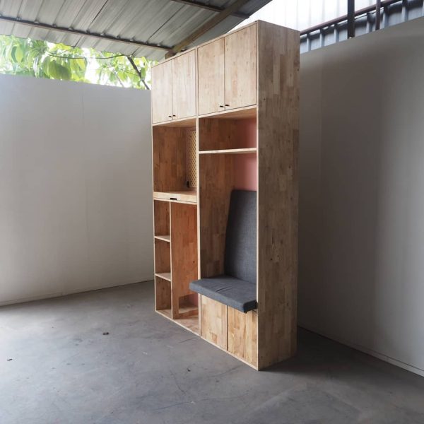 Cabinet with Seating & Foldable Table - Image 2