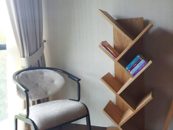 Compact Vertical Zigzag Bookshelf - Image 2