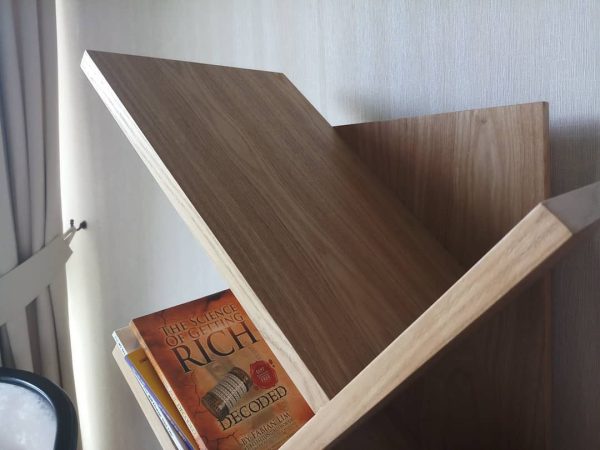 Compact Vertical Zigzag Bookshelf - Image 3