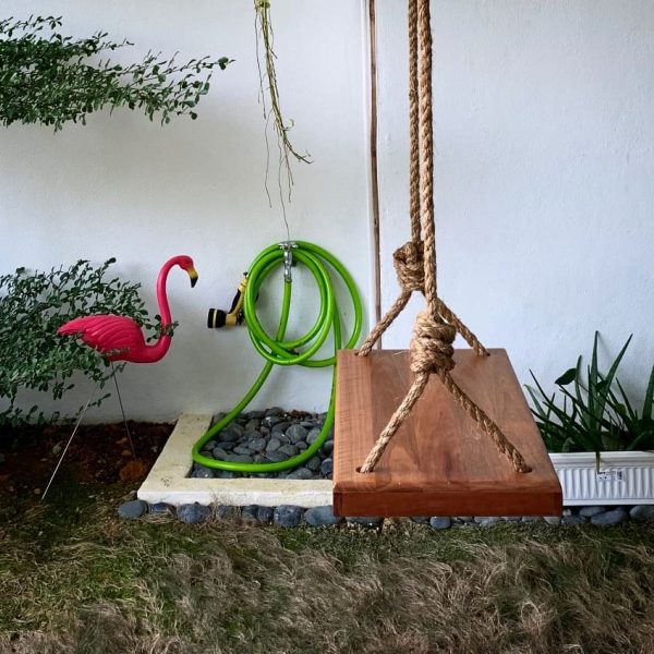 Outdoor Wooden Swing Seat - Image 4