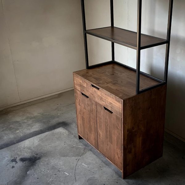 Cabinet with Open Display Shelves - Image 4
