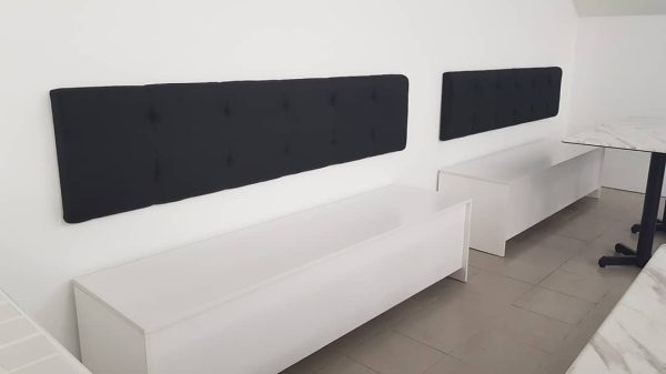 Storage Bench with Upholstery Back Panel - Image 5