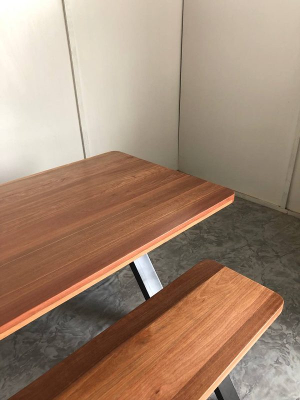 Dining Table Solid Nyatoh with Bench - Image 2