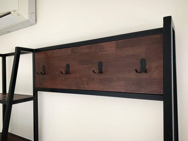 Entryway Rack with Bench and Shelving - Image 4