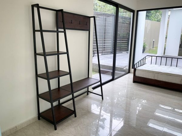 Entryway Rack with Bench and Shelving - Image 2