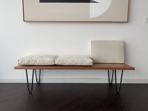 Bench with Steel Legs - Image 3