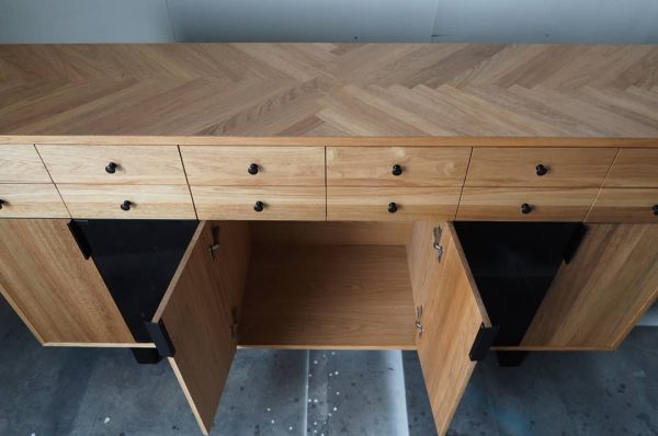 Sideboard Cabinet with Mixed Panel Finishing - Image 7