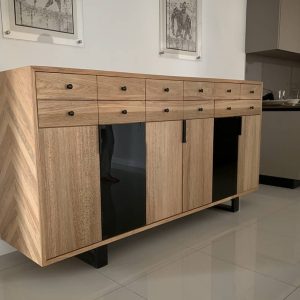 Sideboard Cabinet with Mixed Panel Finishing