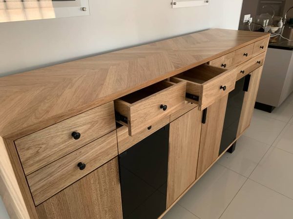 Sideboard Cabinet with Mixed Panel Finishing - Image 2