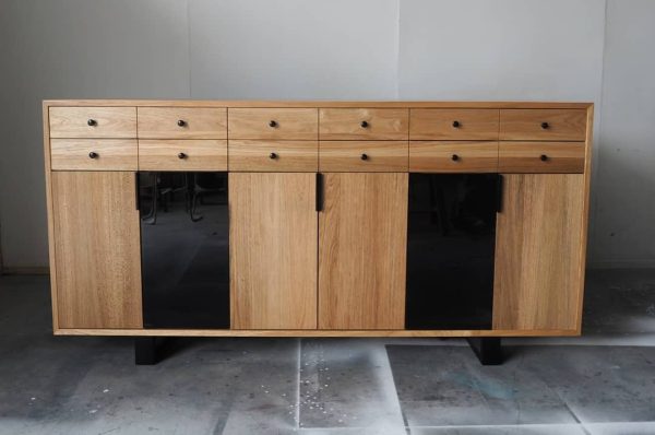 Sideboard Cabinet with Mixed Panel Finishing - Image 4