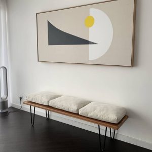 Bench with Steel Legs