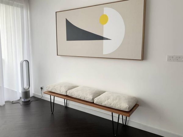 Bench with Steel Legs
