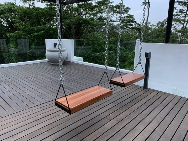 Outdoor Wooden Swing Seat - Image 3