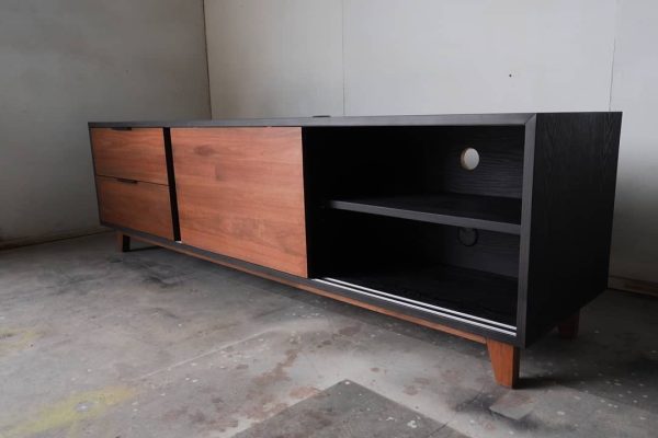 TV Console with Sliding Doors - Image 4