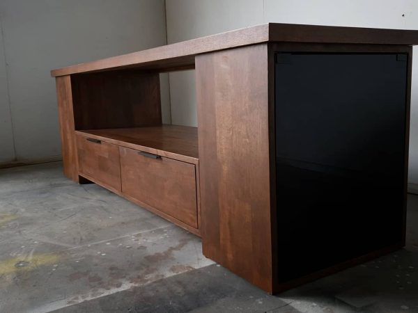 TV Console with Open Shelf & Drawers - Image 2