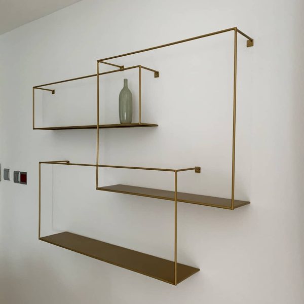 Geometric Wall-Mounted Shelf