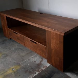 TV Console with Open Shelf & Drawers