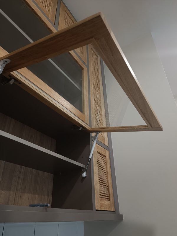 Cabinet Doors with Rattan Panel Inserts - Image 6