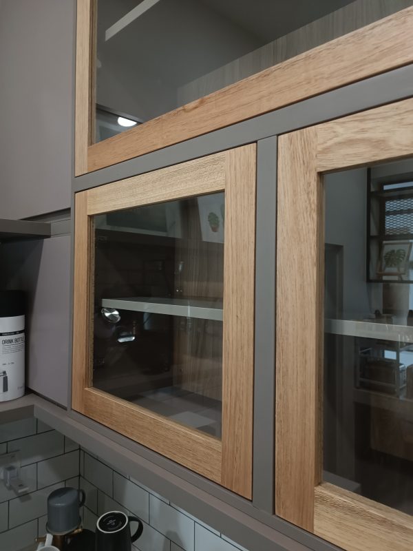 Cabinet Doors with Rattan Panel Inserts - Image 4
