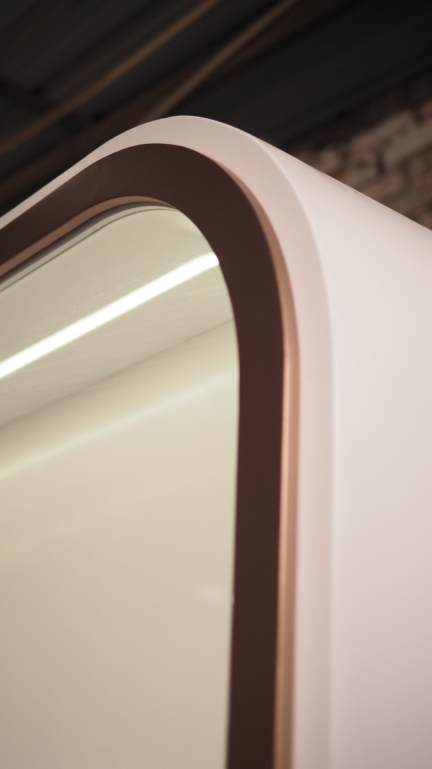 Display Cabinet with Curved Top & Concealed Storage - Image 6