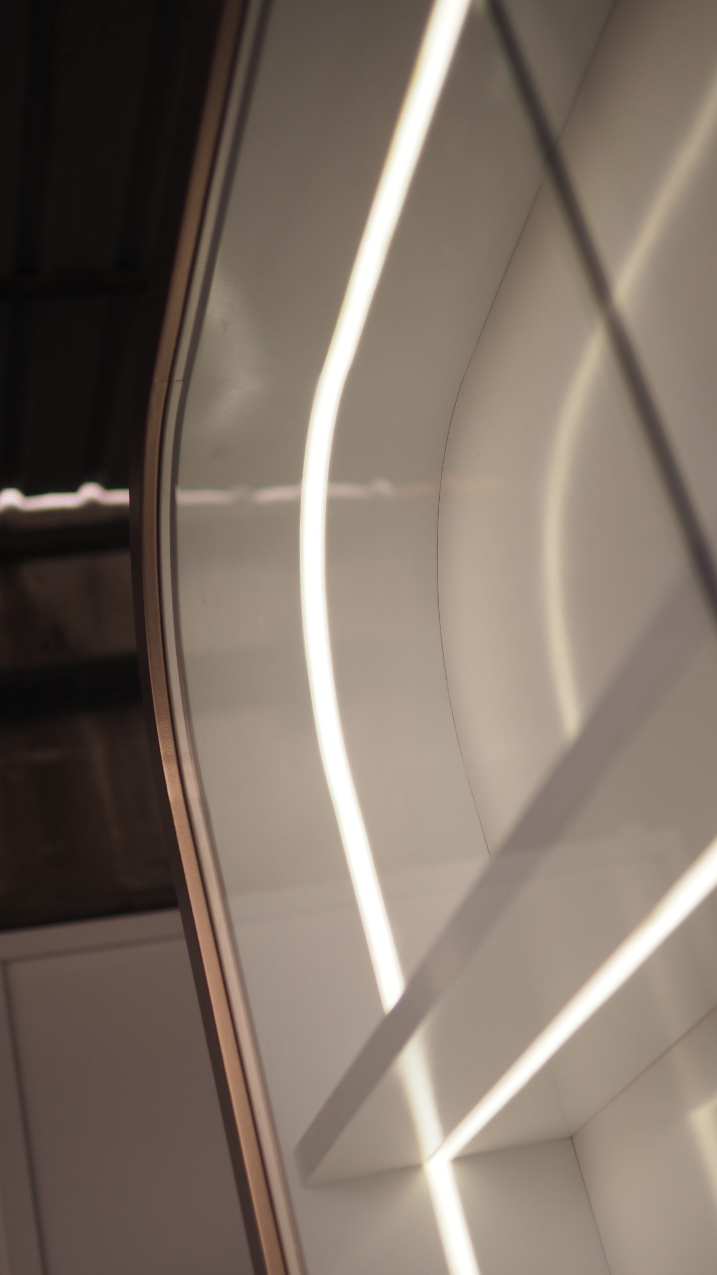 Display Cabinet with Curved Top & Concealed Storage - Image 4