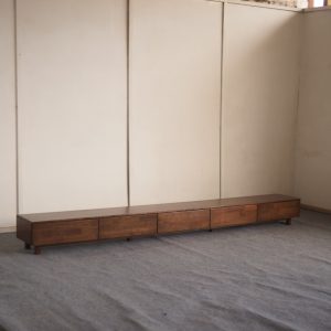 Low TV Console with Drawers