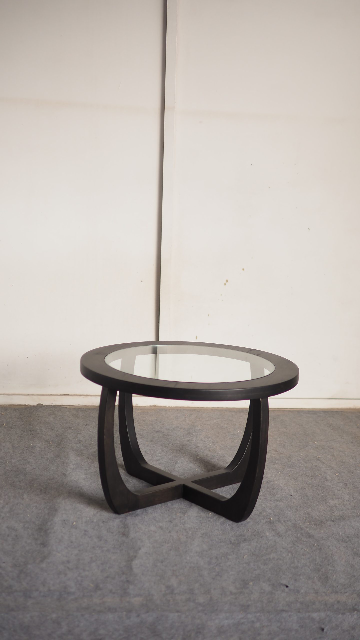 Solid Rubberwood Round Coffee Table - Image 4