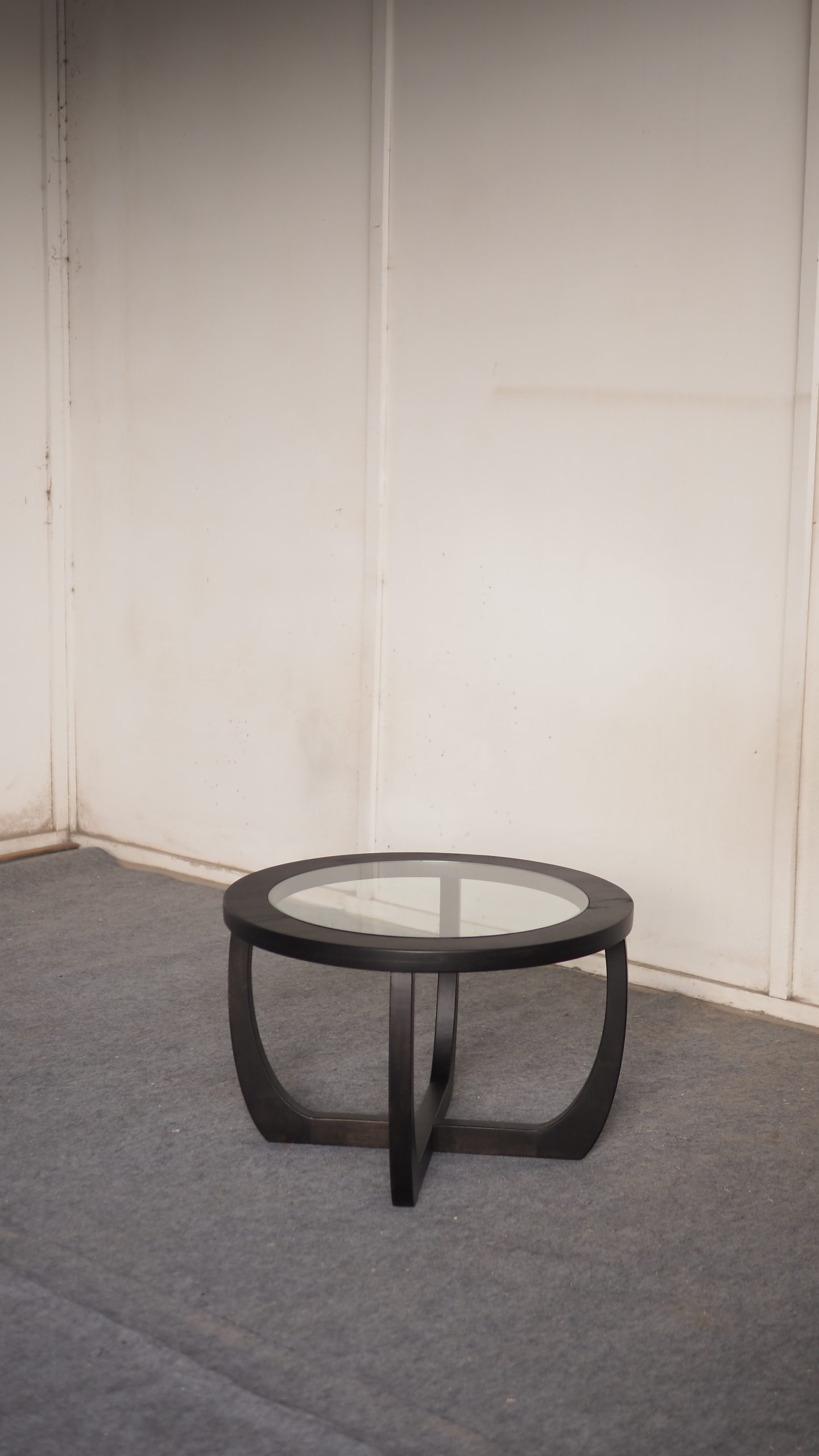 Solid Rubberwood Round Coffee Table - Image 5