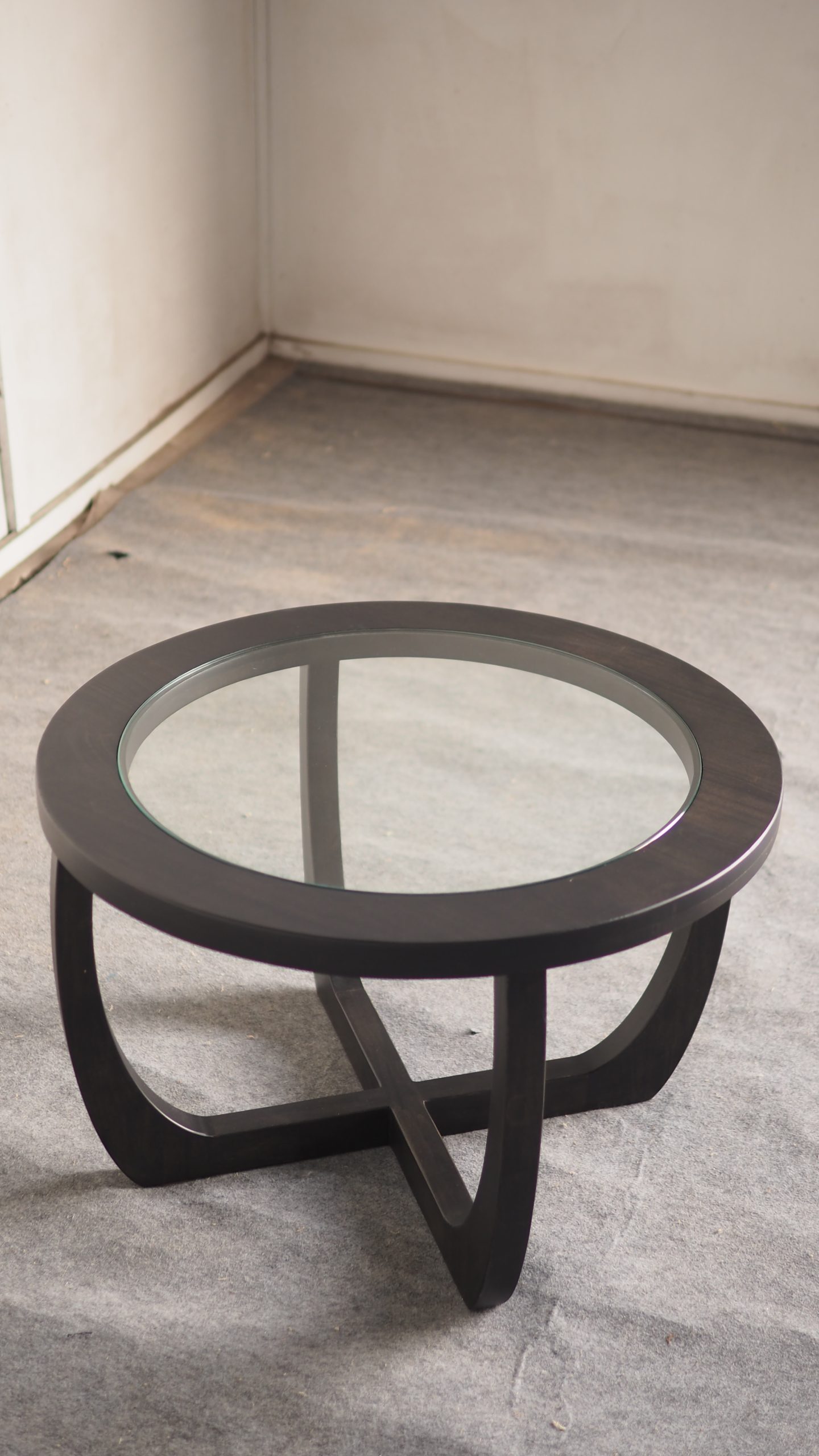 Solid Rubberwood Round Coffee Table - Image 7
