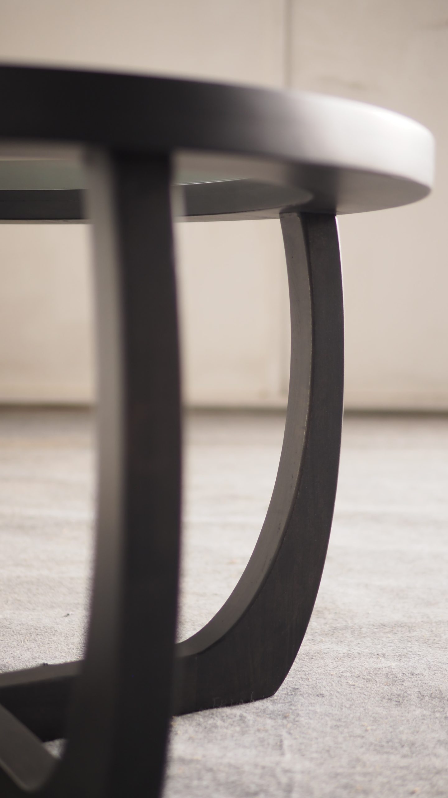 Solid Rubberwood Round Coffee Table - Image 10