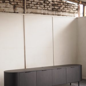 Solid Rubberwood TV Console