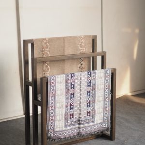 Solid Rubberwood Prayer Mat Stand
